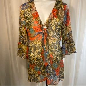 CAbi open front blouse